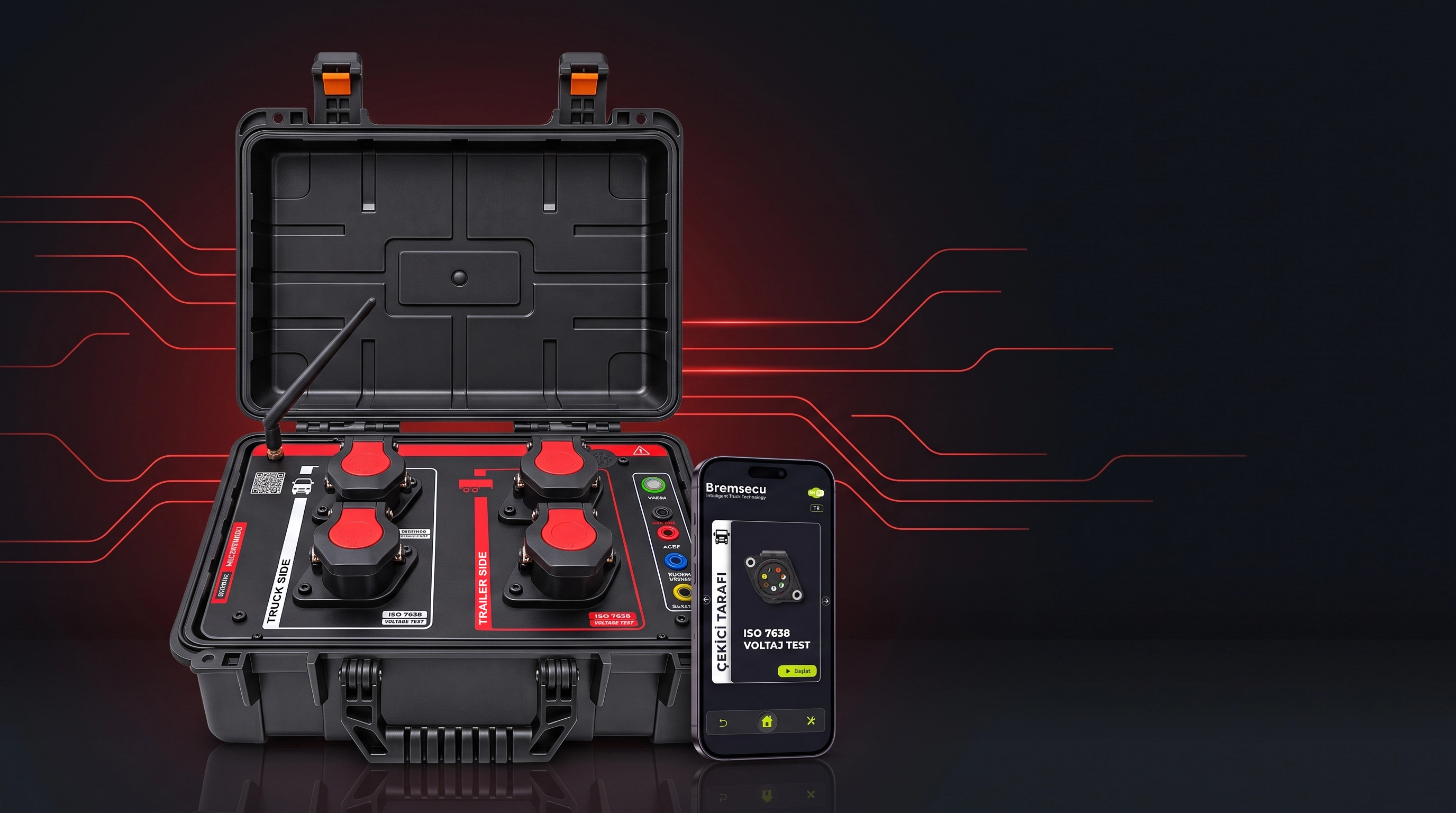 Bremsecu heavy-vehicle electrical diagnostic system